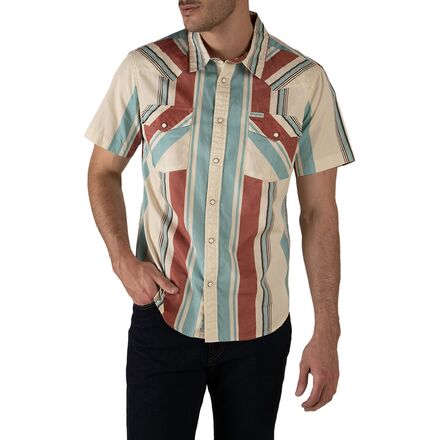 The Wyatt Pearl Snap SS Print Shirt - Men's