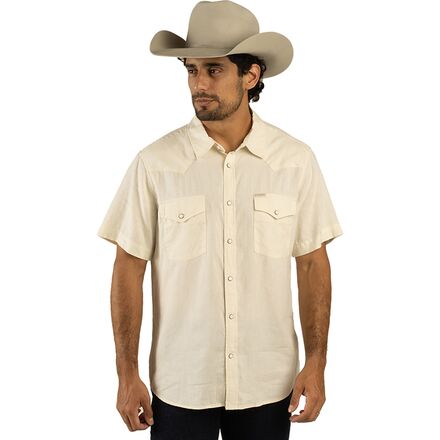 The Wyatt Pearl Snap SS Solid Shirt - Men's