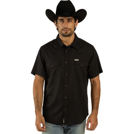 The Wyatt Pearl Snap SS Solid Shirt - Men's