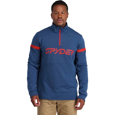 Spyder - Speed 1/2-Zip Fleece Jacket - Men's - Abyss Volcano
