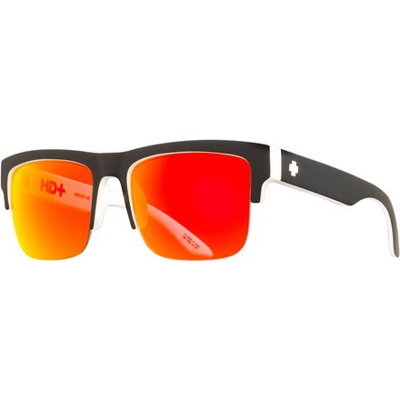 Spy - Discord 5050 Sunglasses - Whitewall-Happy Gray Green/Red Spectra Mirror