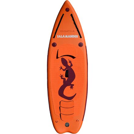 Salamander Paddle Gear - Ensatina Whitewater SUP Board + FootHolds - Orange/Burgandy