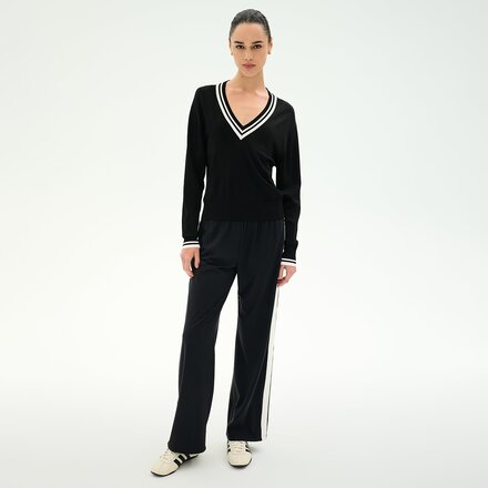 Splits59 - Jemma Knit V Neck Long-Sleeve Top - Women's