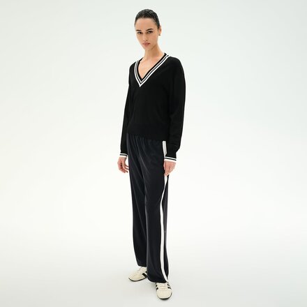Splits59 - Jemma Knit V Neck Long-Sleeve Top - Women's
