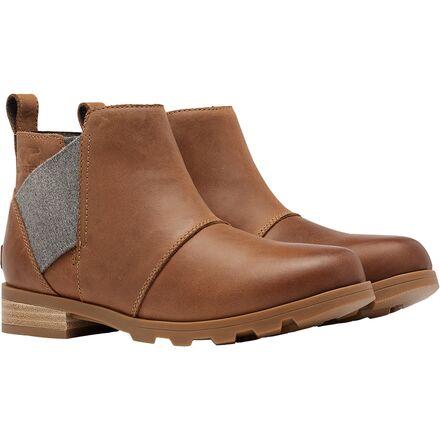 sorel emelie chelsea boot velvet tan