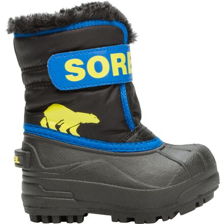 SOREL - Snow Commander Boot - Toddler Boys' - Black/Super Blue