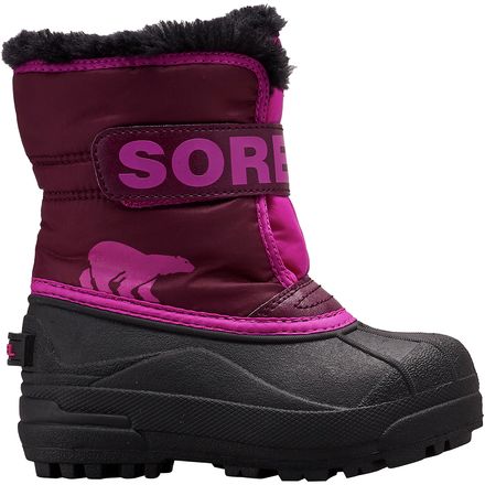 SOREL - Snow Commander Boot - Toddler Girls' - Purple Dahlia/Groovy Pink
