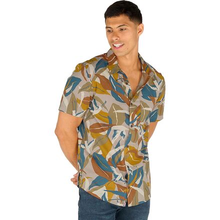 Sherpa Adventure Gear - Jangbu Short-Sleeve Shirt - Men's - Caramel Sarus Crane