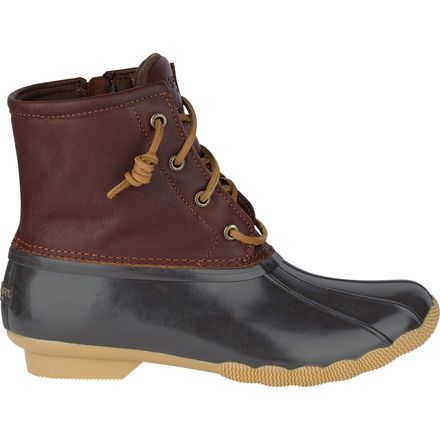 sperry saltwater duck boots tan brown