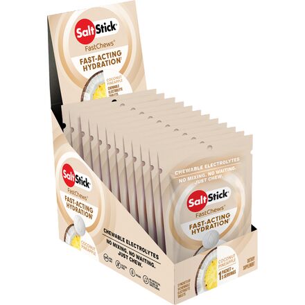 SaltStick - Fastchews Chewable Electrolyte Tablets - Box of 12 Packets