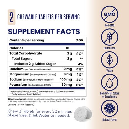 SaltStick - Fastchews Chewable Electrolyte Tablets - Box of 12 Packets