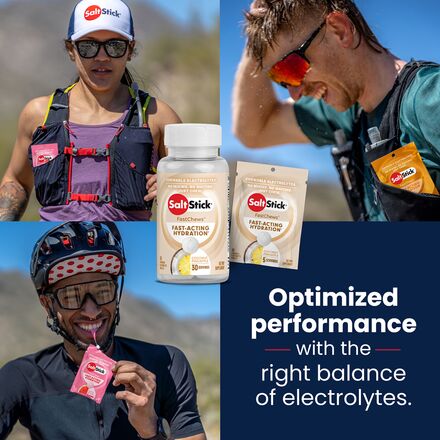 SaltStick - Fastchews Chewable Electrolyte Tablets - Box of 12 Packets