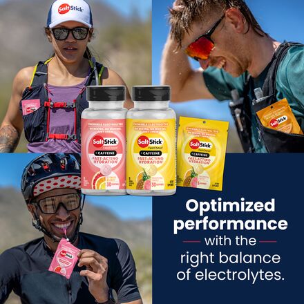 SaltStick - FastChews with Caffeine - 60 Count Bottle
