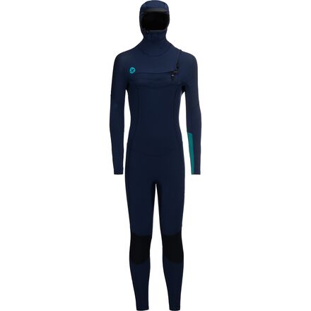 Sisstr Revolution - 5/4mm My Seas Hooded Chest Zip Full Wetsuit - Women's - Strong Blue