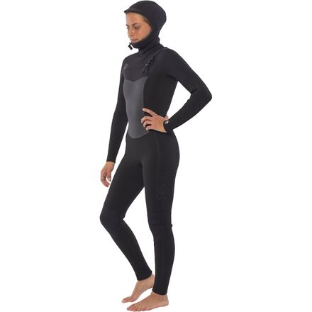 Sisstr Revolution - 7 Seas 5/4mm Hooded Chest Zip Full Wetsuit - Women's