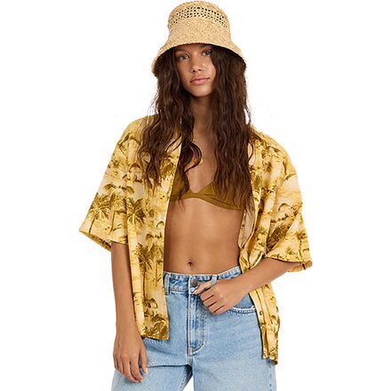 Distant Shores Ss Woven Top - Women's