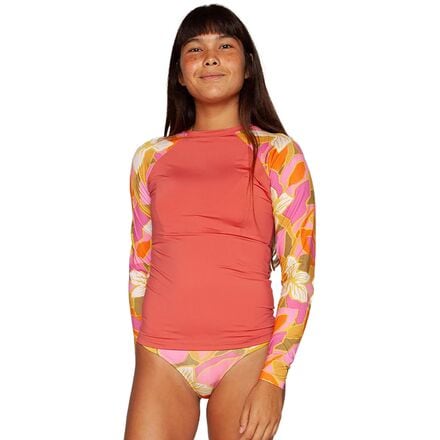 Thong Swimsuit Long Sleeve Rash Guard Sun Swim Top Swim Shirts for Swimming  Hiking Surfing Floral Printed Gold Bikini : : Clothing, Shoes &  Accessories