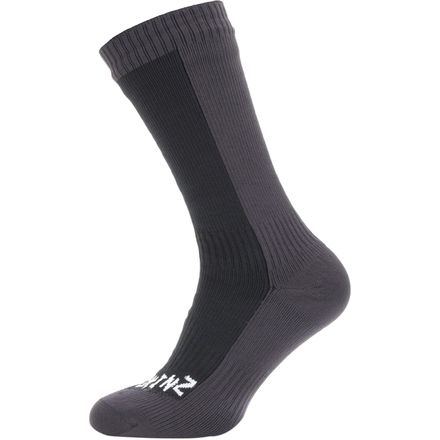 SealSkinz - Waterproof Cold Weather Mid Length Sock - Men's - Black/Grey