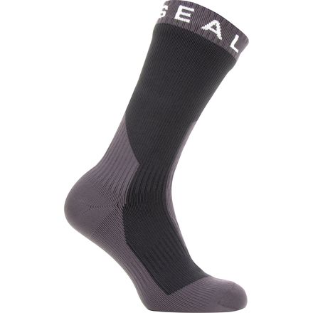 SealSkinz - Waterproof Extreme Cold Weather Mid Length Sock - Black/Grey/White