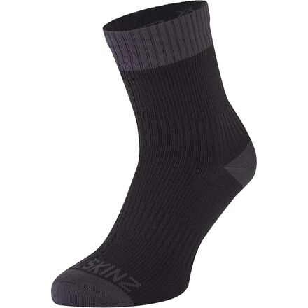 SealSkinz - Wretham Waterproof Warm Weather Ankle Length Sock - Black/Grey