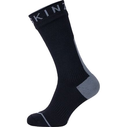 SealSkinz - Briston Waterproof All Weather Mid-Length Hydrostop Sock - Black/Grey