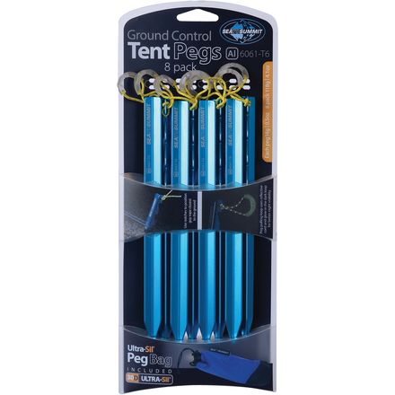 Sea To Summit - Ground Control Tent Pegs - 8-Pack - One Color
