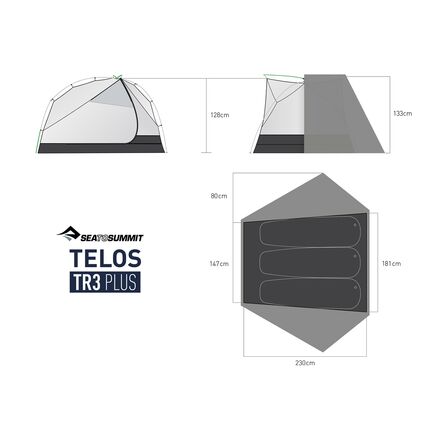 Sea To Summit - TELOS TR3 PLUS Tent: 3-Person 3-Season