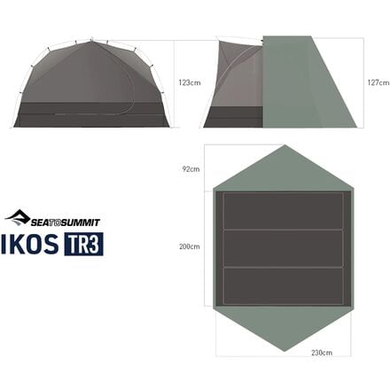 Sea To Summit - Ikos TR3 Tent: 3-Person 3-Season