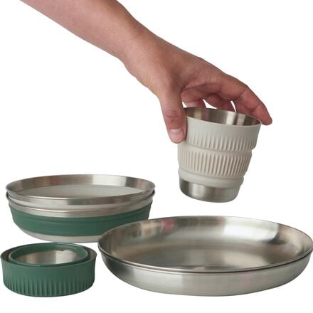 Sea To Summit - Detour Stainless Steel Collapsible Dinnerware Set - 2 Person