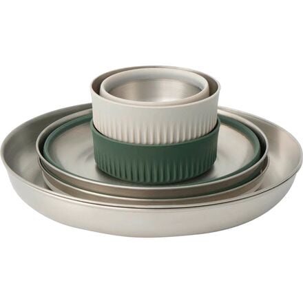 Sea To Summit - Detour Stainless Steel Collapsible Dinnerware Set - 2 Person