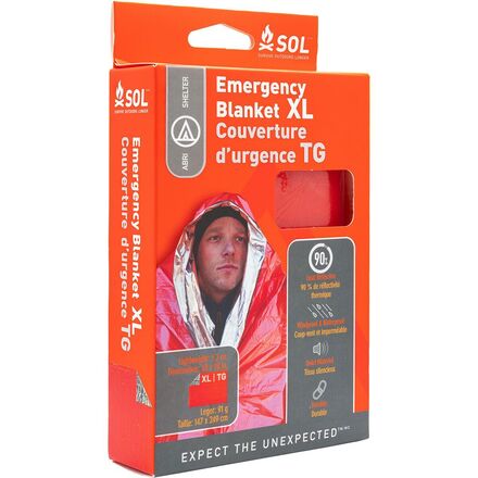 S.O.L Survive Outdoors Longer - Emergency Blanket XL