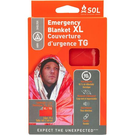 S.O.L Survive Outdoors Longer - Emergency Blanket XL
