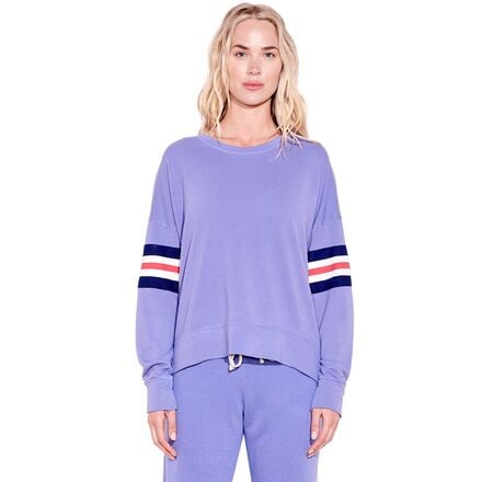 Sundry - 3 Color Stripe Sweatshirt - Women's - Iris