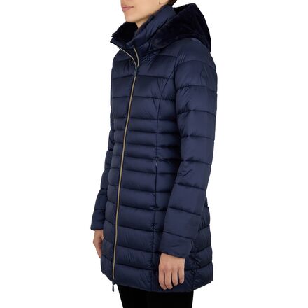Save The Duck - Maylin Long Faux Fur Hood Puffer Jacket - Women's