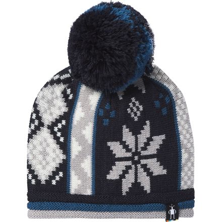 Smartwool Fairisle Snowflake Beanie - Merino Wool Blend, Jacquard Knit, One Size Fits Most