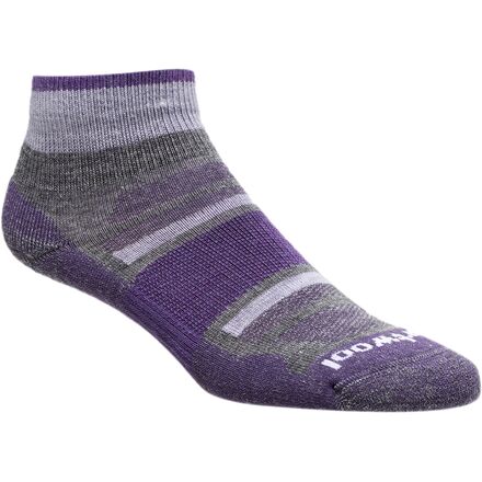 Smartwool - Outdoor Advanced Light Mini Sock - Women's - Medium Gray/Mountain Purple