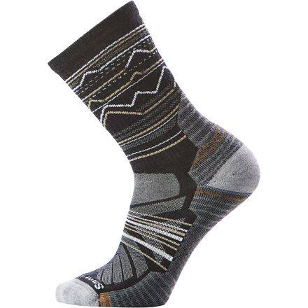 Performance Hike Light Cushion Mountain Range Pattern Crew