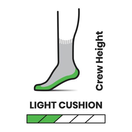 Smartwool - Hike Light Cushion Spiked Stripe Crew Sock