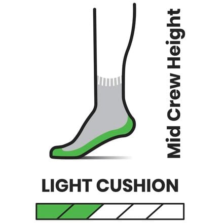 Smartwool - Performance Hike Light Cushion Striped Mid Crew Sock