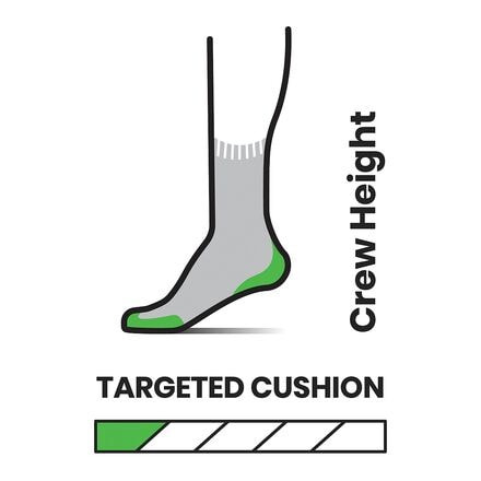 Smartwool - Athletic Targeted Cushion Stripe Crew Sock