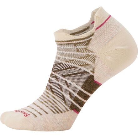 Smartwool - Run Zero Cushion Stripe Low Ankle Sock - Women's - Natural