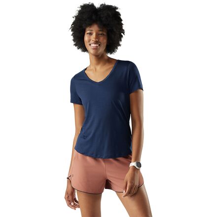 Merino Sport 120 V-Neck Short-Sleeve Top - Women's