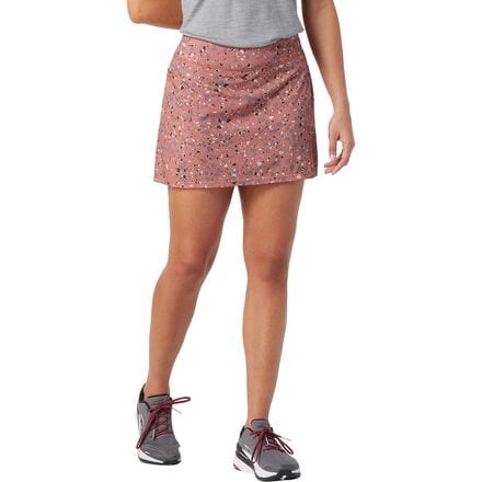 Smartwool - Merino Sport Lined Skirt - Women's - Light Mahogany Composite Print