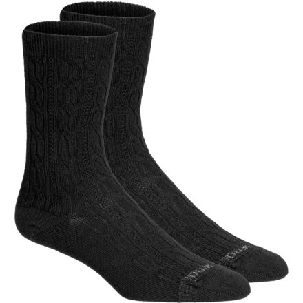 Smartwool - Everyday Cable Crew Sock - 2-Pack - Women's - Black