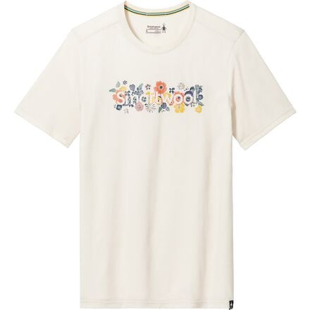 Smartwool - Floral Meadow Graphic Short-Sleeve T-Shirt - Almond Heather