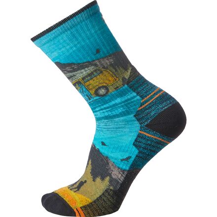 Smartwool - Hike Light Cushion Great Excursion Print Crew Sock - Multi Color