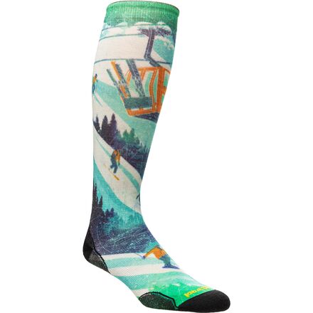 Ski Zero Cushion Ski Day Print OTC Sock