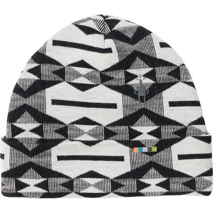 Smartwool - Thermal Merino Reversible Cuffed Beanie - Kids' - Black Colliding Clouds