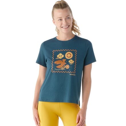 Smartwool - Guardian of the Skies Graphic Short-Sleeve T-Shirt - Women's - Twilight Blue