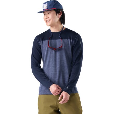 Classic Thermal Merino Colorblock Crew Base Layer - Men's